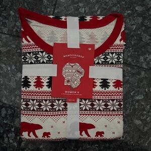 Wondershop Red and White Holiday Pajama Set